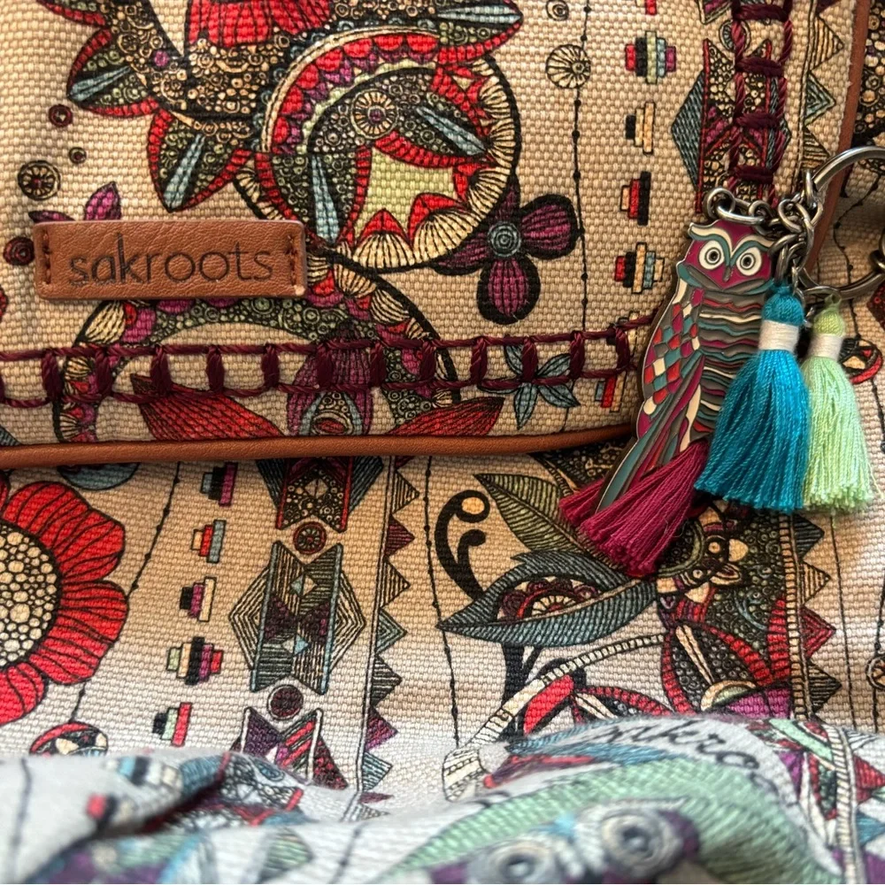 Sakroots Owl & Floral Print Backpack